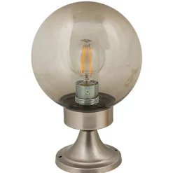 Lido Sockelleuchte Garten Weg Messing E27 H:30cm VERIA< Metall Lampen|Glaslampen