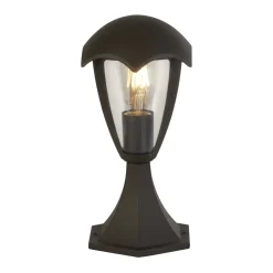 Searchlight Sockelleuchte IP44 E27 30 cm Anthrazit Aluminium Modern< Metall Lampen|Wegeleuchten