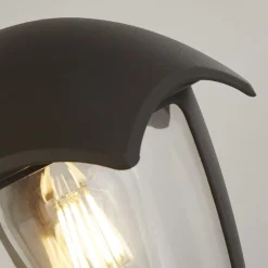 Searchlight Sockelleuchte IP44 E27 30 cm Anthrazit Aluminium Modern< Metall Lampen|Wegeleuchten