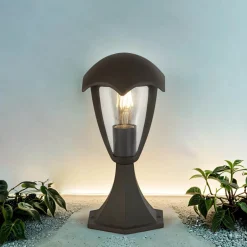 Searchlight Sockelleuchte IP44 E27 30 cm Anthrazit Aluminium Modern< Metall Lampen|Wegeleuchten