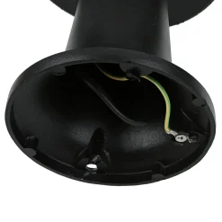 Lido Sockelleuchte Kugel Schirm 37cm klein IP43 E27 Schwarz< Vintage Lampen|Kugellampen