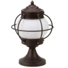 Lido Sockelleuchte Messing Glas E27 IP43 30 cm rund Maritim< Außenleuchten Antik|Gartenlaternen
