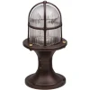 Lido Sockelleuchte Messing Glas E27 IP54 28 cm hoch Maritim< Außenleuchten Antik|Rustikale Lampen