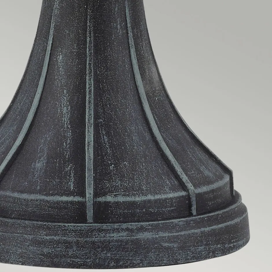 Elstead Sockelleuchte Vintage Rustikal Schwarz Grün antik 41 cm< Außenleuchten Antik|Rustikale Außenleuchten