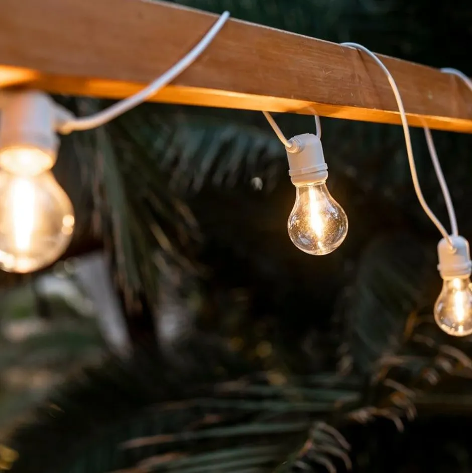 Außenlichterketten|Solarleuchten*Newgarden Solar Lichterkette außen LED 2700K warmweiß IP44 5m lang