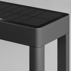 Maytoni Solar Pollerleuchte Aluminium Glas LED IP54 50 cm eckig< Moderne Außenleuchten|Wegeleuchten