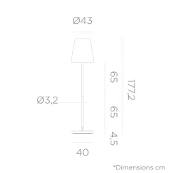 Metall Lampen|Solarleuchten*Newgarden Solar Stehleuchte LED 177 cm Farbwechsel Dimmer Rosa Weiß IP65
