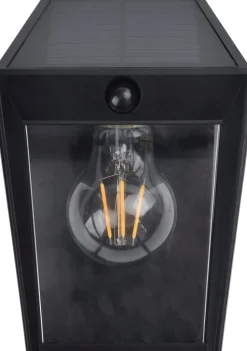 Eco-Light Solar Wandlampe mit Bewegungssensor E27 IP44 H:20,5 cm< Metall Lampen|Solarleuchten