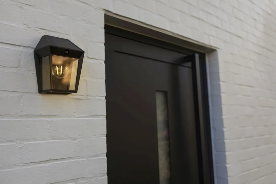 Eco-Light Solar Wandlampe mit Bewegungssensor E27 IP44 H:20,5 cm< Metall Lampen|Solarleuchten