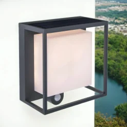 Außenwandleuchten|Moderne Lampen*Eco-Light Solarleuchte Wand Bewegungsmelder LED außen Garten