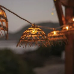 Newgarden Solarlichterkette LED 1800 K 5 m lang Jute Naturfaser< Außenlichterketten|Solarleuchten