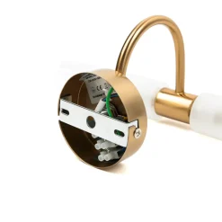 Flurlampen|Glaslampen*Easylight Spiegelleuchte Bad in Messing CONNERS