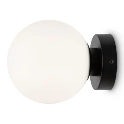 Glaslampen|Metall Lampen*Maytoni Spiegelleuchte Glas Metall E14 D: 15 cm rund Modern