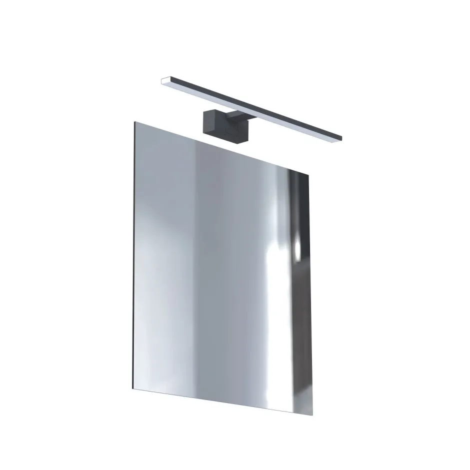 Led Lampen|Wandleuchten*Nowodvorski Spiegelleuchte LED Chrom IP44 3000 K 600 lm Aluminium