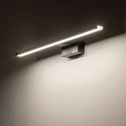 Led Lampen|Wandleuchten*Nowodvorski Spiegelleuchte LED Schwarz IP44 3000 K 850 lm Aluminium