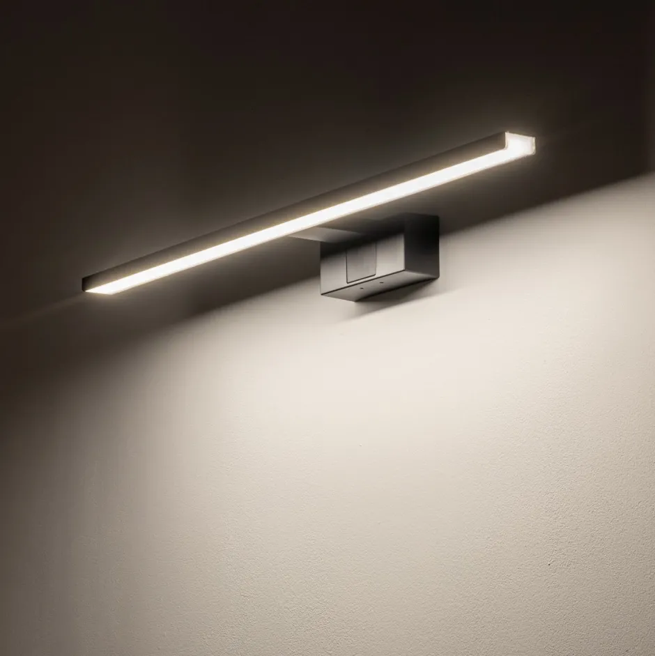 Led Lampen|Wandleuchten*Nowodvorski Spiegelleuchte LED Schwarz IP44 3000 K 850 lm Aluminium
