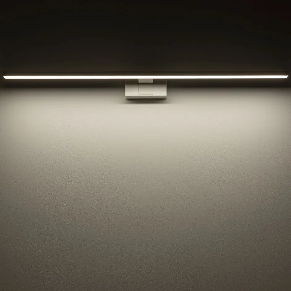 Wohnzimmerlampen|Metall Lampen*Nowodvorski Spiegelleuchte LED Weiß IP44 3000 K 1100 lm Aluminium