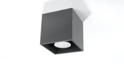 Küchenlampen|Moderne Lampen*Sollux Spot Anthrazit Aluminium eckig Modern wohnlich GEO