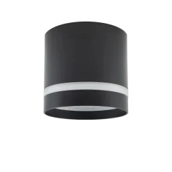 Nowodvorski Spot Decke Schwarz GX53 Ø 8,5 cm rund H: 8,3 cm klein Metall< Spots|Flurlampen