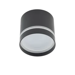 Nowodvorski Spot Decke Schwarz GX53 Ø 8,5 cm rund H: 8,3 cm klein Metall< Spots|Flurlampen