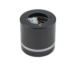 Nowodvorski Spot Decke Schwarz GX53 Ø 8,5 cm rund H: 8,3 cm klein Metall< Spots|Flurlampen