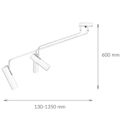 Küchenlampen|Moderne Lampen*Nowodvorski Spot Deckenleuchte weiß 3-flmg.