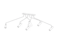 Nowodvorski Spot Deckenleuchte weiß 6-flmg.< Moderne Lampen|Küchenlampen