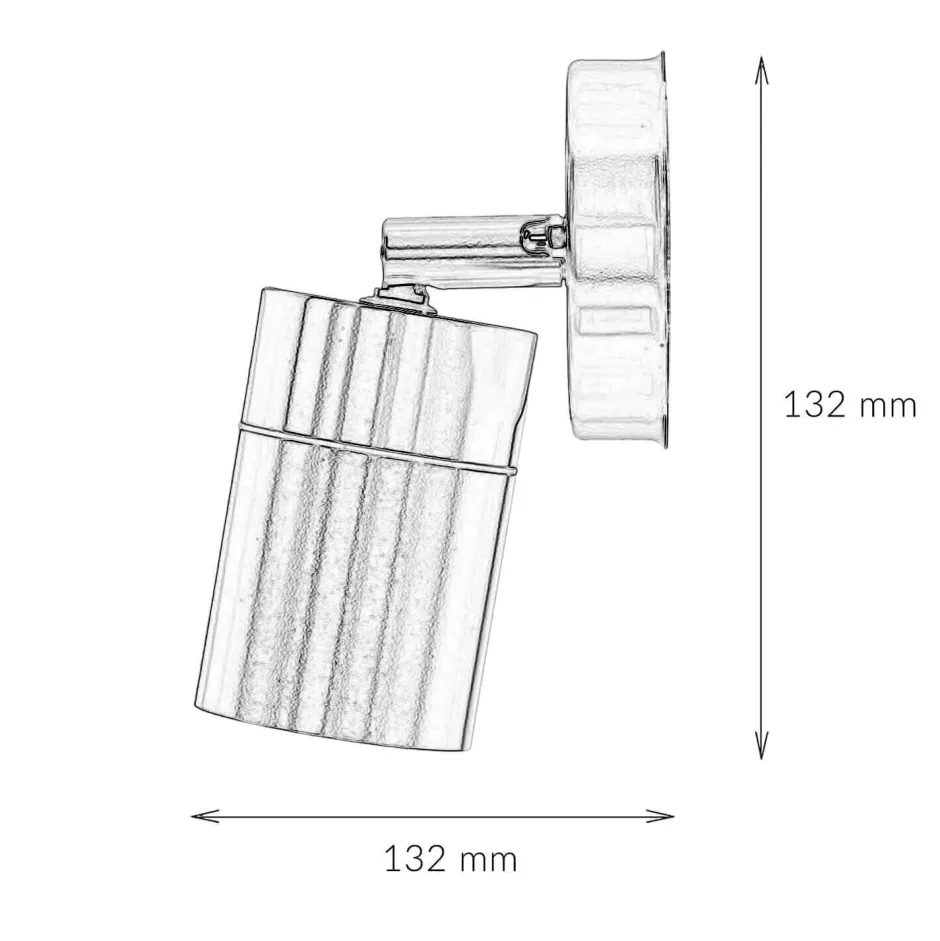 Harms Import Spot Lampe außen Edelstahl IP44 GU10 Haus Wand COLLINS< Moderne Lampen|Moderne Außenleuchten