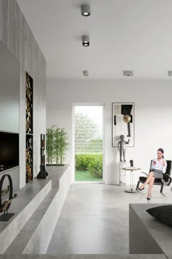 Sollux Spot Lampe Beton 2x GU10 L: 27 cm H: 9 cm klein Decke< Betonlampen|Moderne Lampen