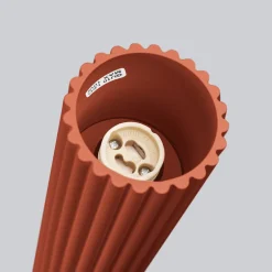 Wohnzimmerlampen|Küchenlampen*Sollux Spot Lampe Decke Aufputz H: 30 cm Ø 6,5 cm Rot Alu GU10