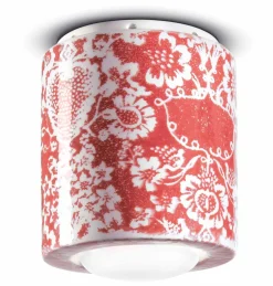 Wohnzimmerlampen|Keramiklampen*Ferroluce Spot Lampe Decke Keramik E27 Ø 12,5 cm Aufputz rund