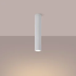 Sollux Spot Lampe Decke Weiß GU10 Ø 6,5 cm H: 40 cm Aluminium< Wohnzimmerlampen|Küchenlampen