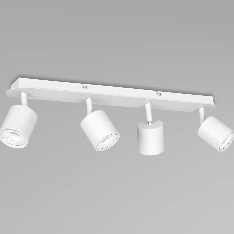 Moderne Lampen|Küchenlampen*Luminex Spot Lampe Decke Weiß Metall GU10 66 cm WIOMA