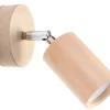 Sollux Spot Lampe Holz rund GU10 Modern wohnlich VESUVIA< Wohnzimmerlampen|Holzlampen