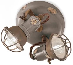 Wohnzimmerlampen|Keramiklampen*Ferroluce Spot Lampe Metall Keramik verstellbar E14 2-flammig