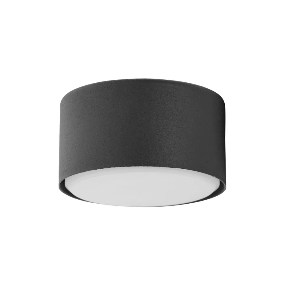 TK Lighting Spot Lampe rund klein Ø 8 cm flach Schwarz blendarm< Deckenleuchten|Flurlampen