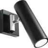 Wandleuchten|Flurlampen*Sollux Spot Lampe Schwarz Metall praktisch GU10 verstellbar