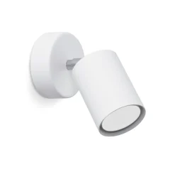 Wohnzimmerlampen|Küchenlampen*Sollux Spot Lampe Wand Weiß klein H: 18,5 cm verstellbar GU10