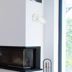 Wandleuchten|Flurlampen*Luminex Spot Lampe Wand Weiß klein verstellbar GU10