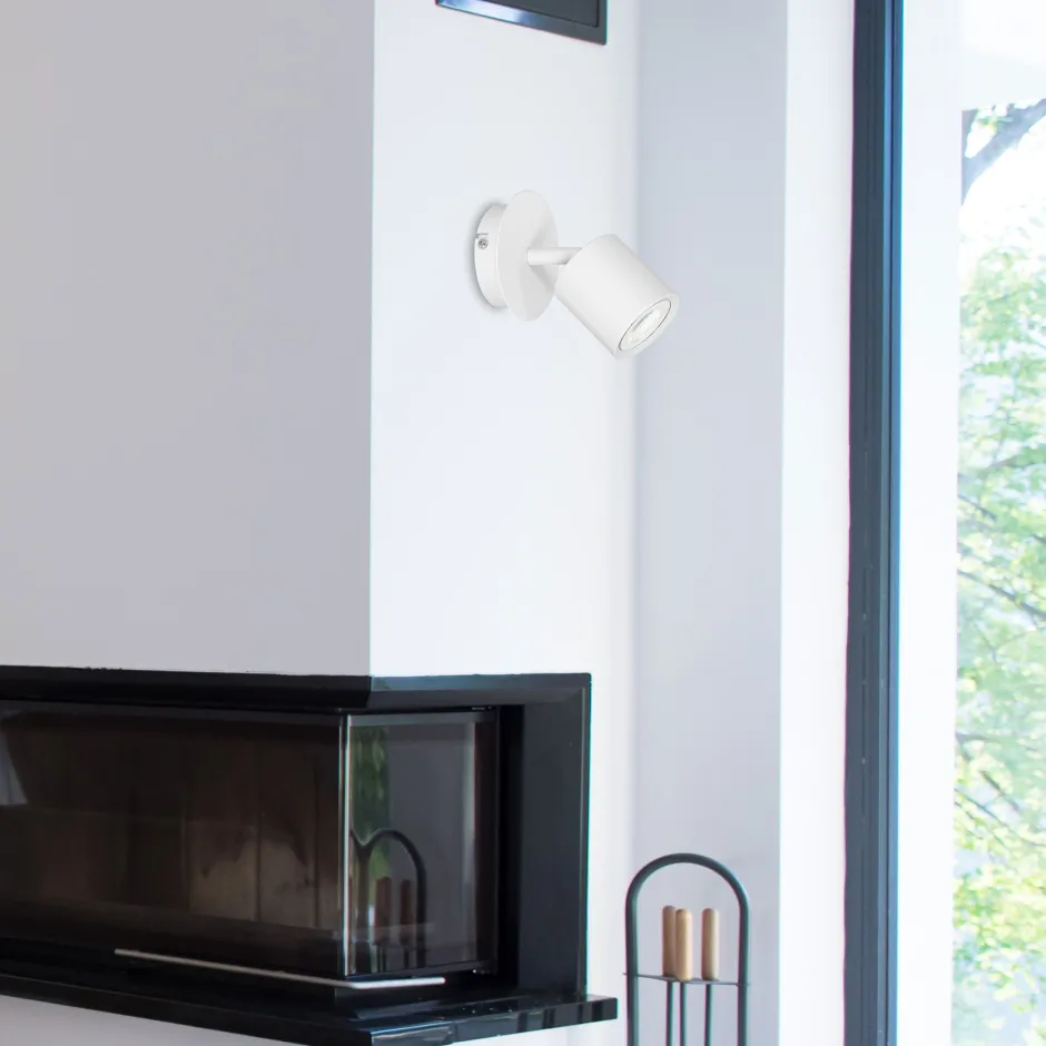 Wandleuchten|Flurlampen*Luminex Spot Lampe Wand Weiß klein verstellbar GU10