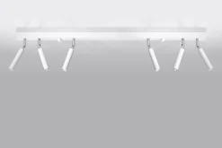 Deckenleuchten|Flurlampen*Sollux Spot Lampe Weiß 6-flammig G9 100 cm lang schwenkbar