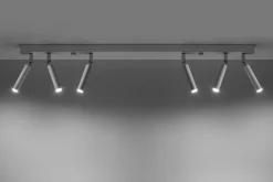 Deckenleuchten|Flurlampen*Sollux Spot Lampe Weiß 6-flammig G9 100 cm lang schwenkbar