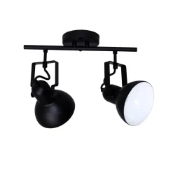 Easylight Spot Leuchte Schwarz Metall lang Retro praktisch< Deckenleuchten|Flurlampen