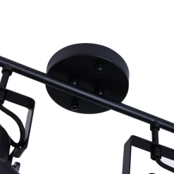 Easylight Spot Leuchte Schwarz Metall lang Retro praktisch< Deckenleuchten|Flurlampen