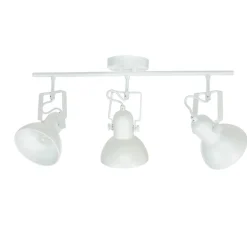 Retro Lampen|Bauhaus Lampen*Easylight Spot Leuchte Weiß Metall 3x E14 Retro praktisch