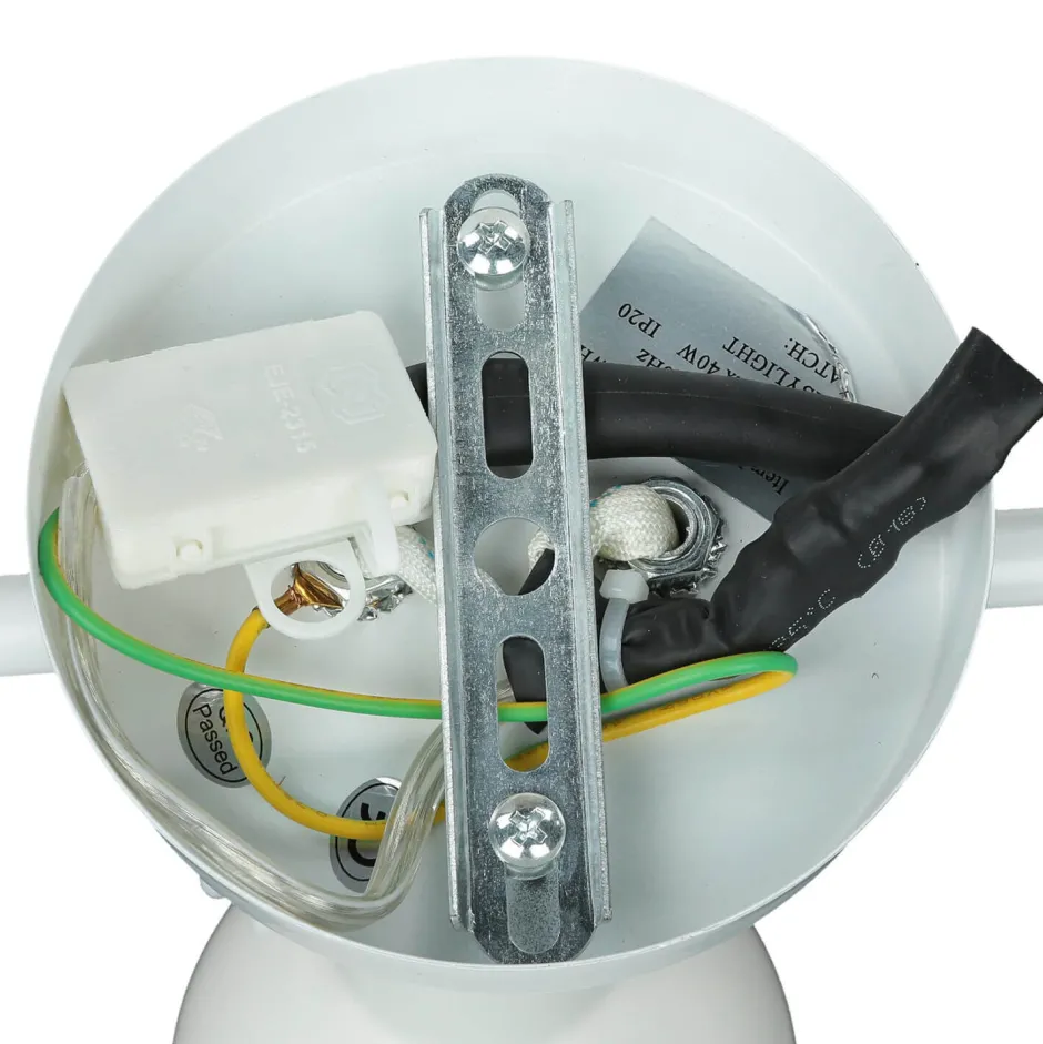 Retro Lampen|Bauhaus Lampen*Easylight Spot Leuchte Weiß Metall 3x E14 Retro praktisch