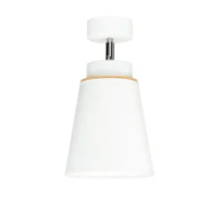 Spots|Wandleuchten*Lamkur Spot Leuchte Weiß Modern rund Holz Lampe