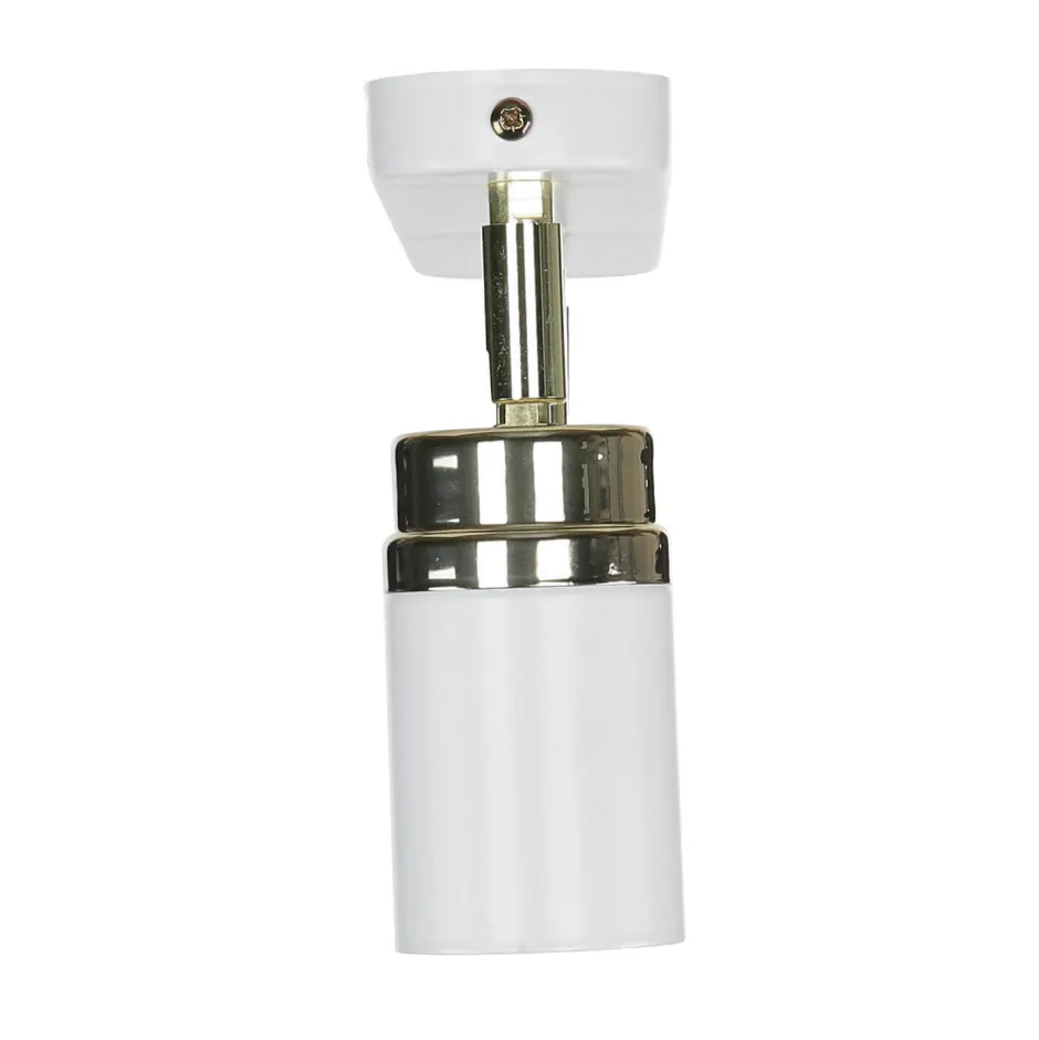 Moderne Lampen|Küchenlampen*Luminex Spot Strahler Decke Weiß Gold 3x GU10 Metall EVIE