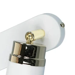 Moderne Lampen|Küchenlampen*Luminex Spot Strahler Decke Weiß Gold 3x GU10 Metall EVIE