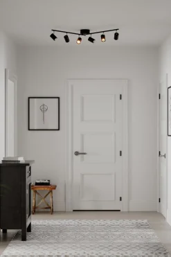 Flurlampen|Wohnzimmerlampen*By Rydéns Spot Strahler groß 124 cm lang Metall GU10 6-flammig Schwarz